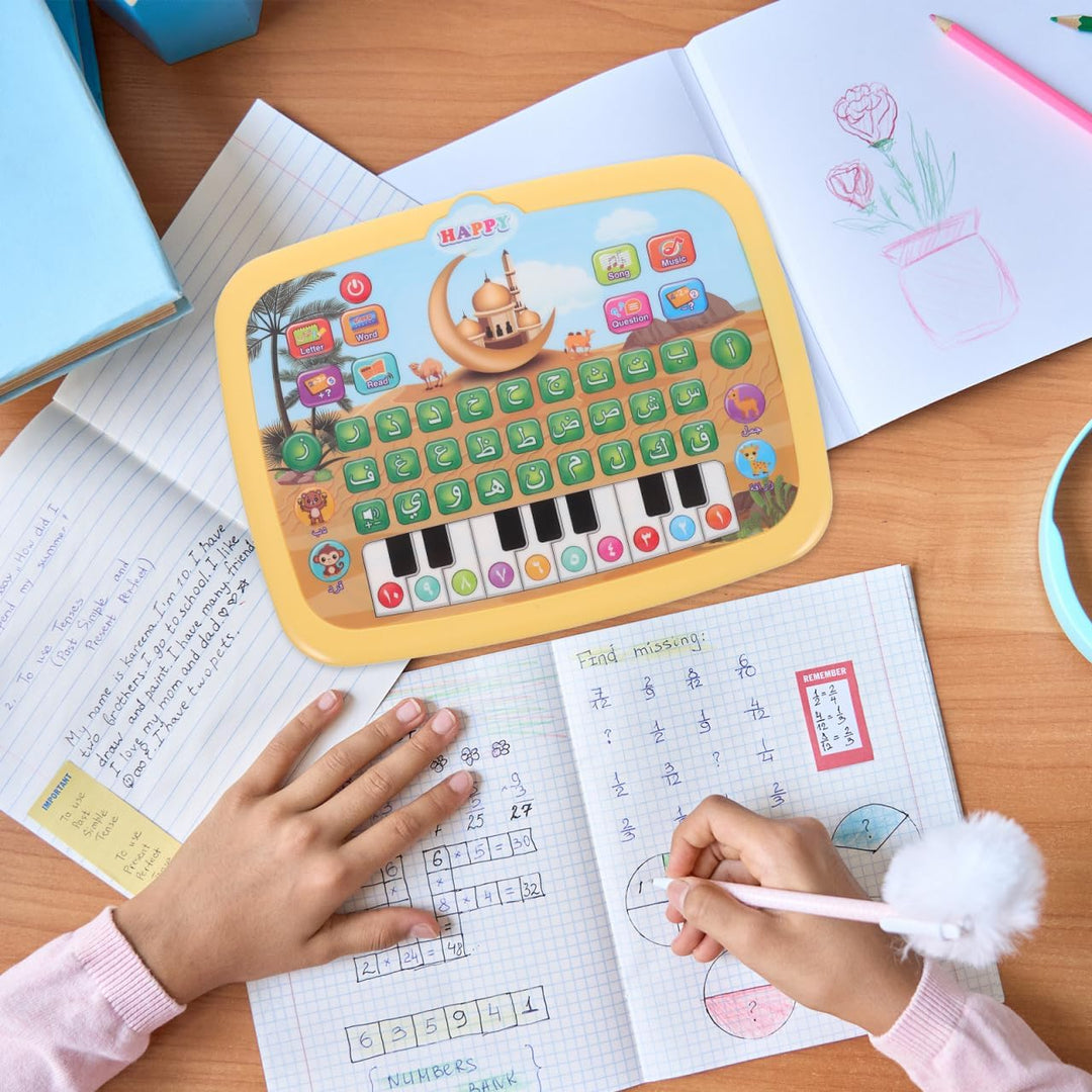 ibasenice Arabisch-lernmaschine Koran-lernmaschine Frühes Lernspielzeug Kinder-Laptop Lernspielzeug