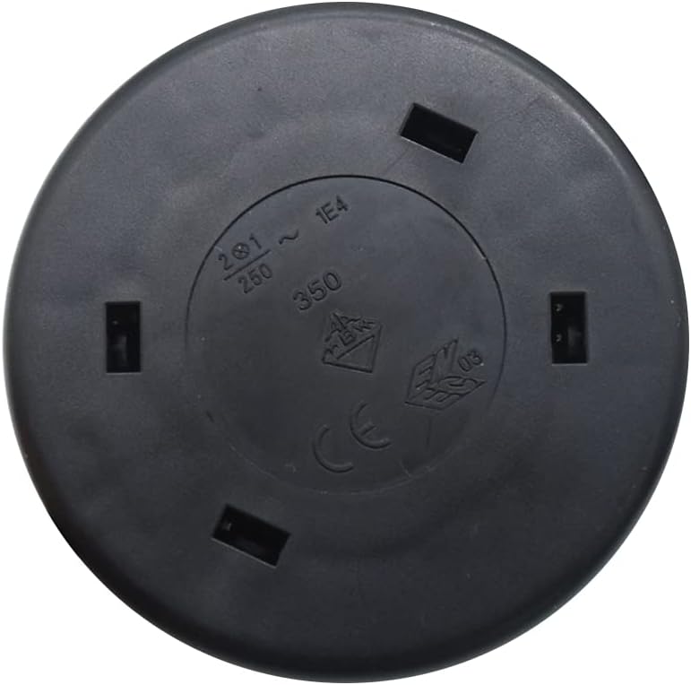 3m Zuleitung Schwarz mit Schutzkontaktstecker & Fussschalter – 3-adriges Stromkabel 250V, IP20 Basic