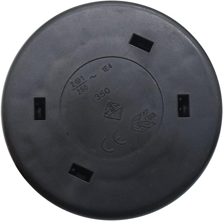 3m Zuleitung Schwarz mit Schutzkontaktstecker & Fussschalter – 3-adriges Stromkabel 250V, IP20 Basic