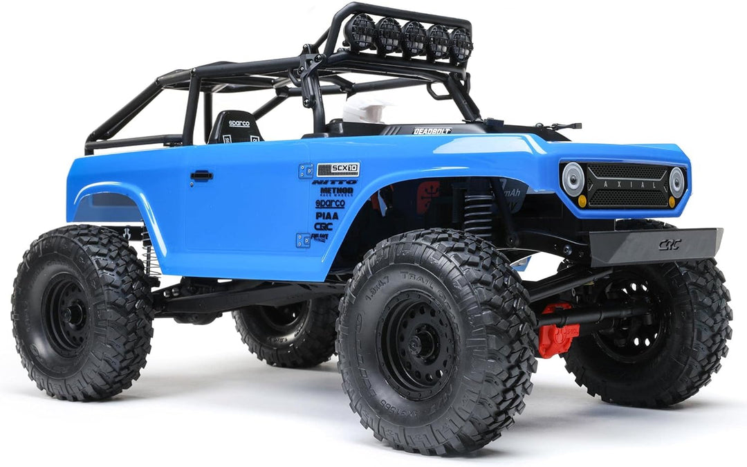 Axial 1/10 SCX10 II Deadbolt 4WD Brushed RTR, Blue