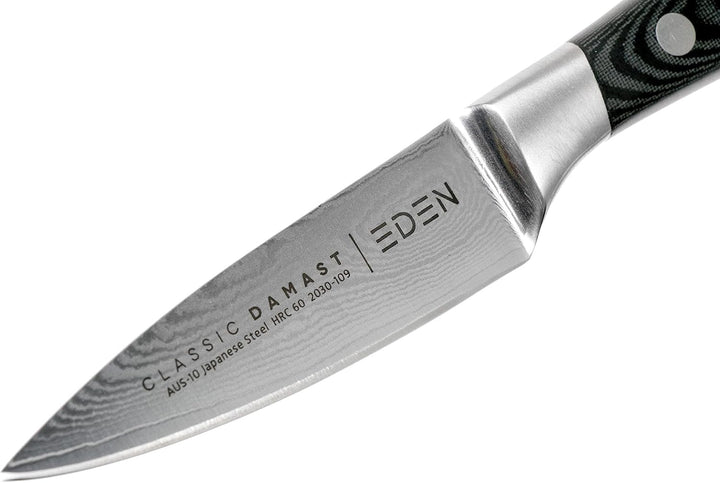 Eden Classic Damast Officemesser 9 cm Küchenmesser EQ2030-109 Super Scharfes Allround-Küchenmesser,