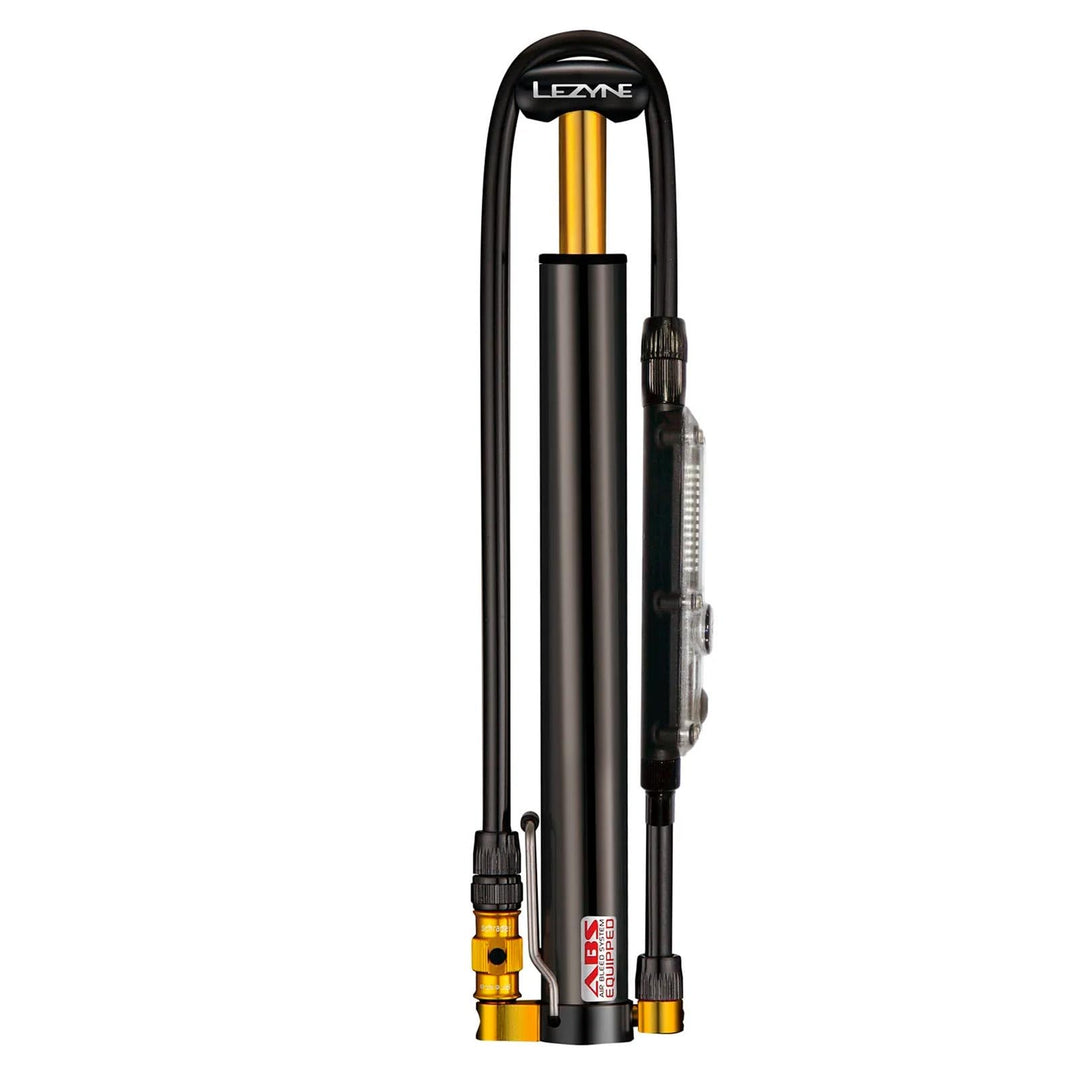 Lezyne Kompakt-Standpumpe Micro Floor Drive DIGITAL HVG Schwarz, Schwarz