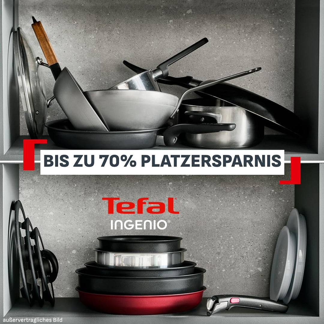 Tefal Ingenio Explore On 13-tlg. Kochgeschirr-Set, keramische Fusion Core Antihaftversiegelung, plat