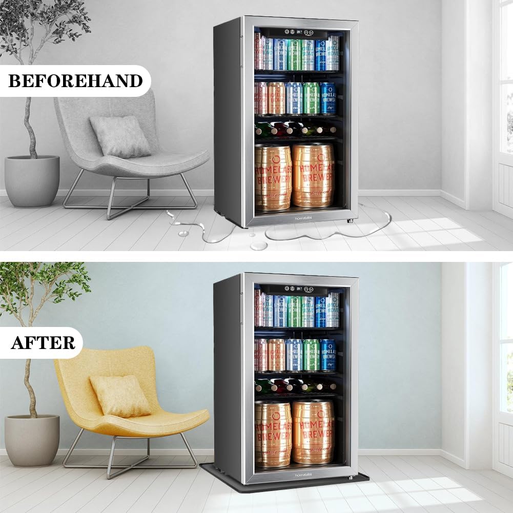 CEWROM Bodenmatte aus für den Kühlschrank, Kühlschrankmatte, Silikon Kühlschrankmatten mit Erhöhtem