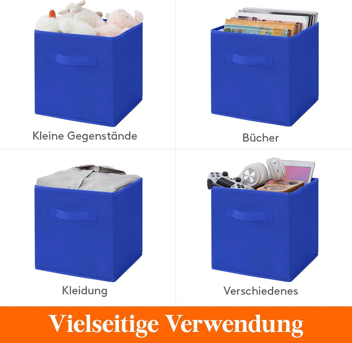 Lifewit 12 Stück Aufbewahrungswürfel, Aufbewahrungsbox aus Stoff, Ordnungsboxen aus Vliesstoff mit G