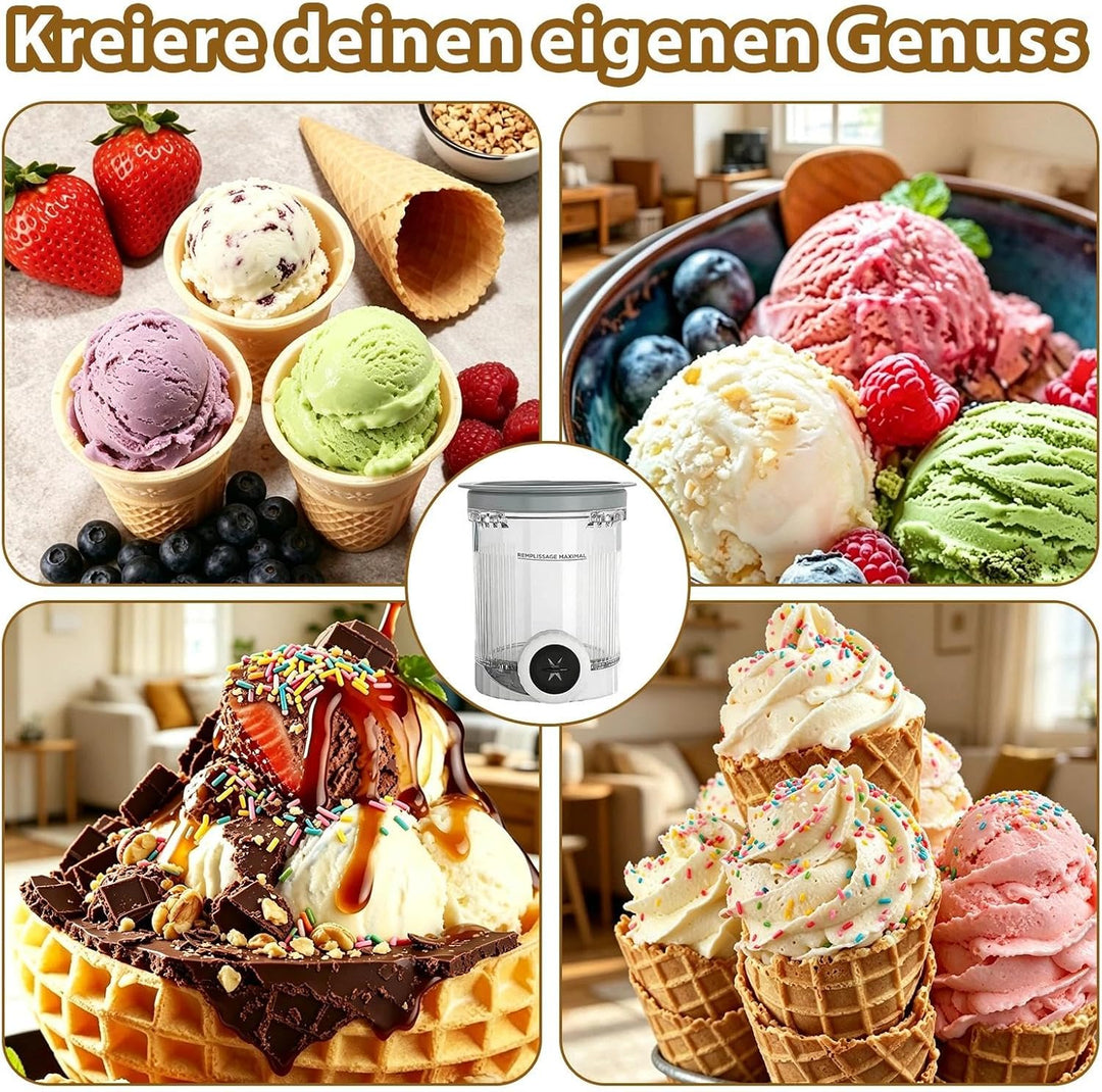 Creami Behälter, 2 Stück Eiscremebehälter für Die Ninja Creami NC700 NC701, Ninja Swirl Eismaschine