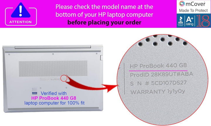 mCover Schutzhülle kompatibel mit HP ProBook 440/445/640 und HP EliteBook 640 G8 / G9 / G10 Serie (1