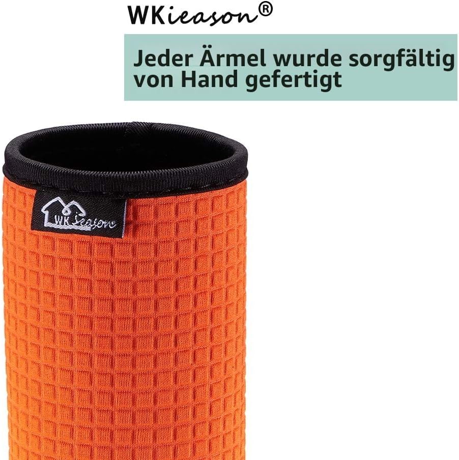 WK IEASON 12 oz Slim Can Sleeves Insulators Holder 12 oz Beer Bottle Sleeves Non-Slip Neoprene Can C