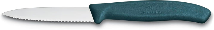 Victorinox Swiss Classic, Tomaten- und Gemüsemesser Set, 4teilig, Scharfe Klinge, 8 und 10 cm, Welle