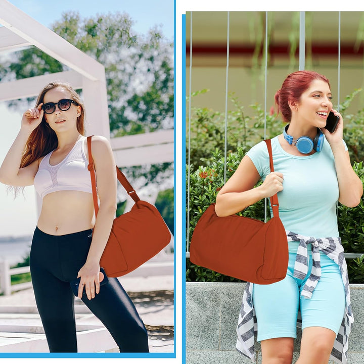 Sporttasche Damen klein, Mini-Turnbeutel, leichte Aufbewahrungstasche mit verstellbaren Schultergurt