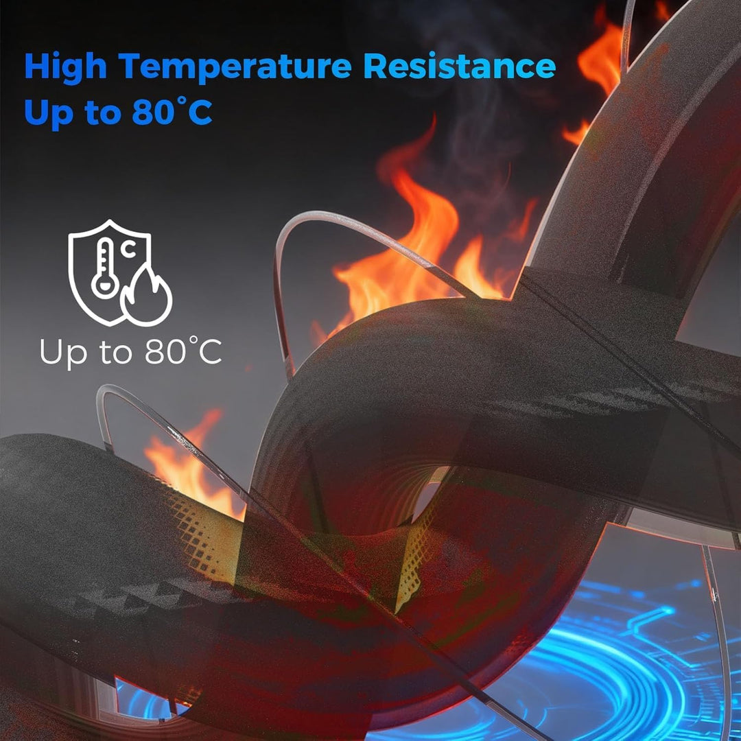 IEMAI PETG Carbon Fibre Filament 1.75 mm, 3D Printer Filament PETG, Carbon Fibre Filament 1.75 PETG