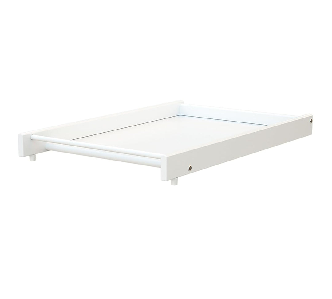 AT4 – Grosser weisser ESSENTIEL-Wickeltisch für ESSENTIEL-Babybett aus Holz für 60 x 120 und 70 x 14