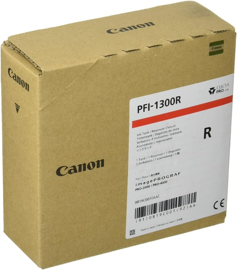 Canon 0819C001 Tinte PFI1300R rot 330ml
