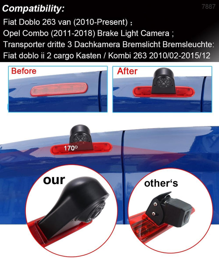 Auto Dritte Dach Top Mount Bremsleuchte Kamera Bremslicht Rückfahrkamera Rückfahrsystem Einparkhilfe