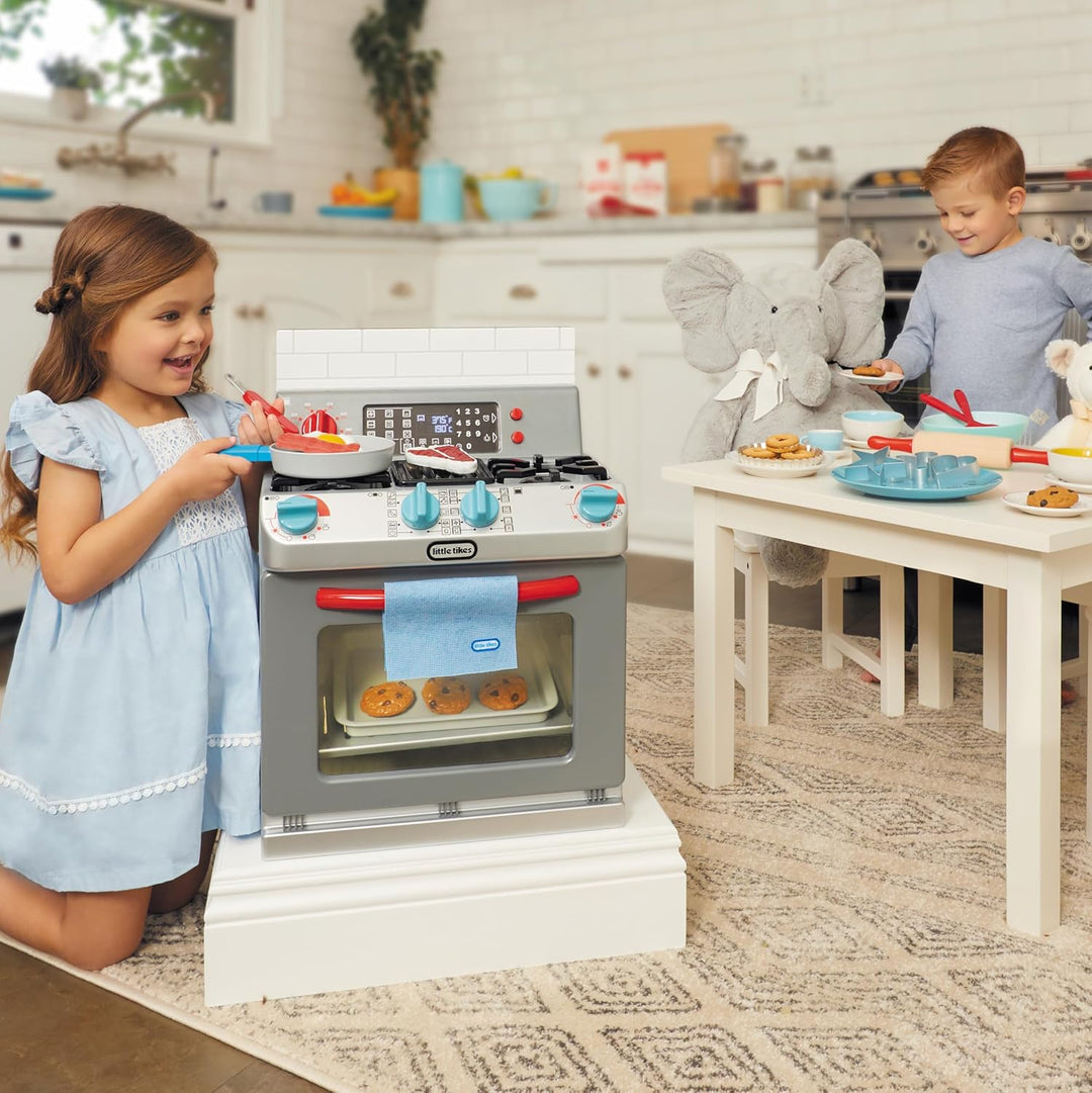 little tikes First Oven - Interaktiv & Realistisch - Mit Licht & Geräuschen - Schein-Spielgerät für