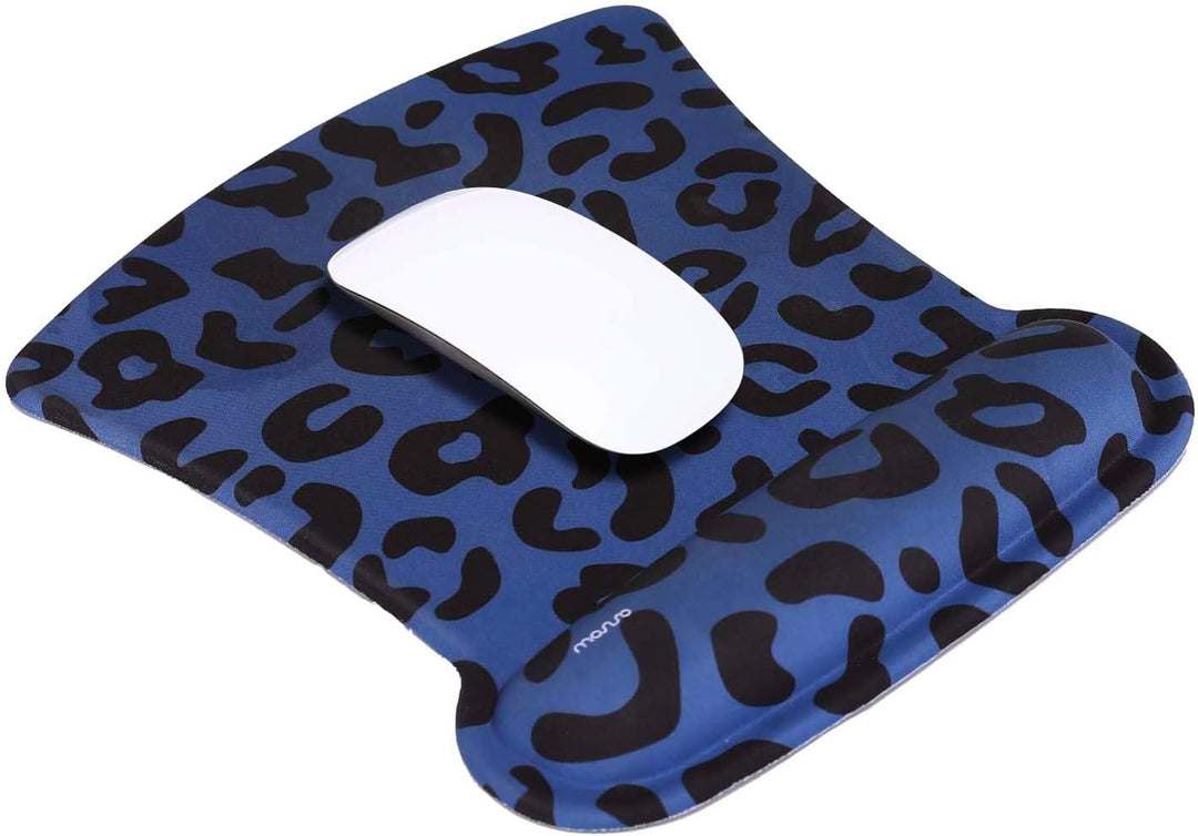 MOSISO Handgelenkstütze für Mauspad&Tastatur Set,Leopard Grain Ergonomisches Mauspad&Rutschfester Un