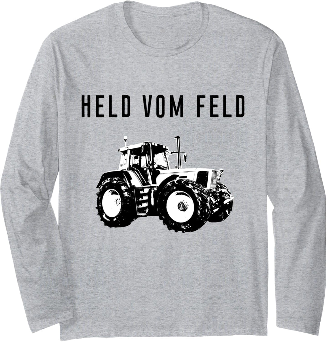 Held vom Feld Landwirt Bauer Trecker Traktor Landwirtschaft Langarmshirt