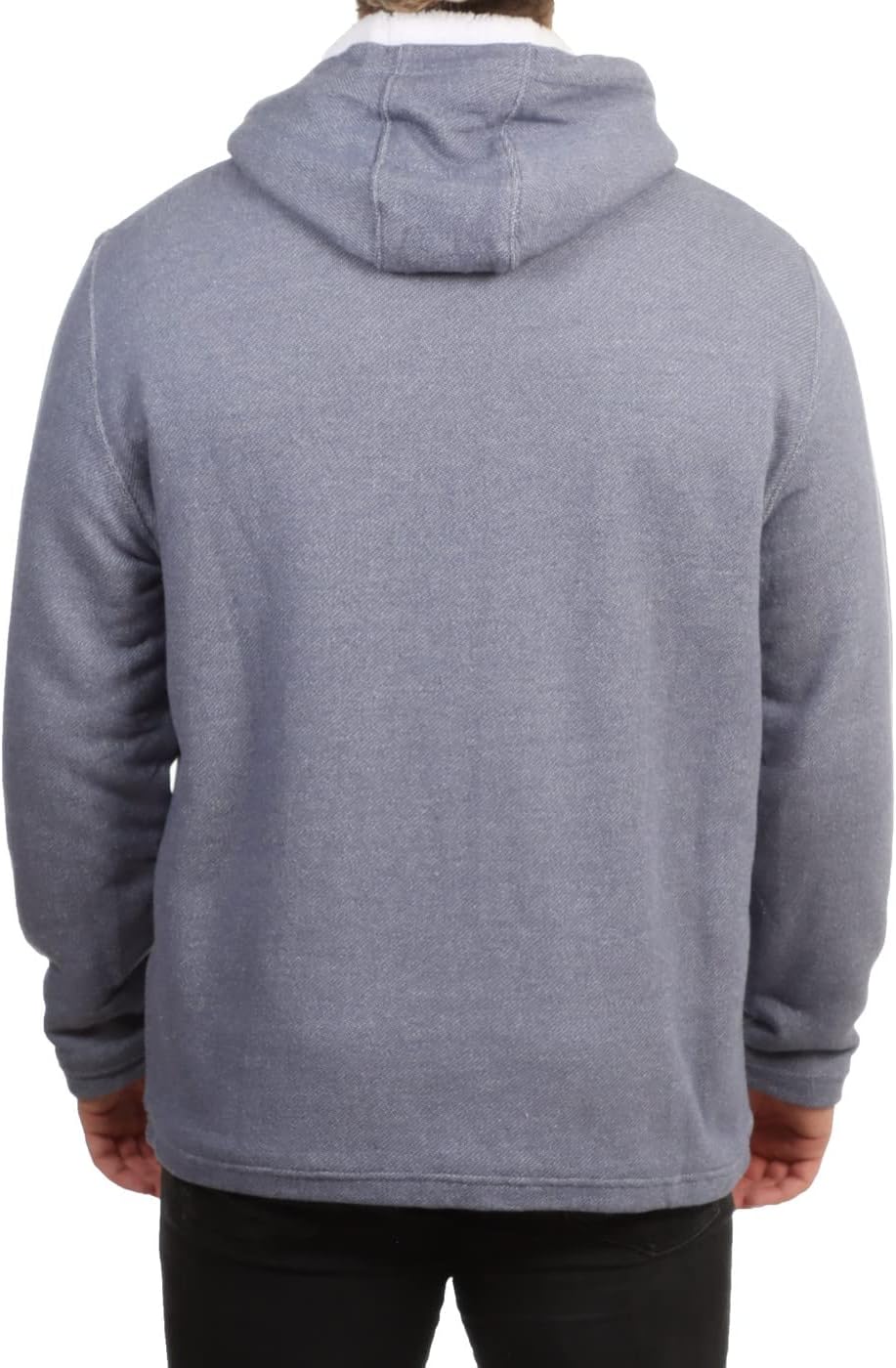 Hurley Herren M Modern Surf Poncho Sherpa Ls H T-Shirt M Blau (Diffused Blue), M Blau (Diffused Blue
