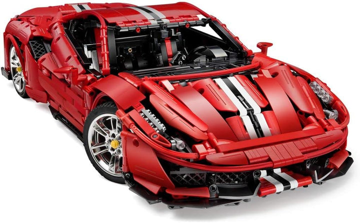 Italian Super Car 1:8, rot, 8-Zylinder, 3187 Teile (ferngesteuert, mit LED Licht, PRO-Motoren), C610