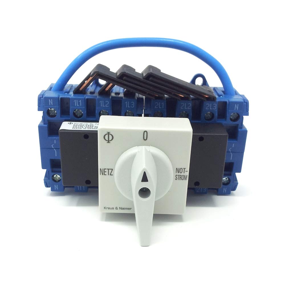 Kraus&amp;Naimer KG20A T904 VE2 +F437 Umschalter 4-polig 25A mit Stellung Netz 0 Notstrom Schnappbefesti