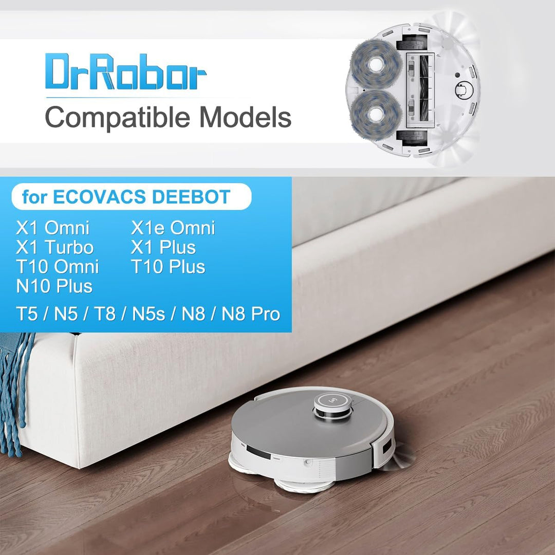 2 Stücke Ersatzteile Hauptbürste für ECOVACS DEEBOT X1 Omni/ X1e Omni/ X1 Turbo/ X1 Plus, Zubehör fü