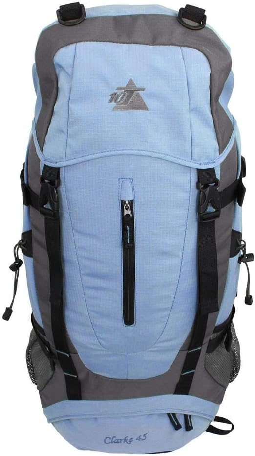 10T Rucksack Clarke 45L Tourenrucksack Wanderrucksack Daypack mit Regenschutz & Trinksystem