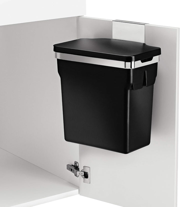 simplehuman CW1643 10 Liter, Schrank Abfalleimer, Hängender Mülleimer mit Deckel Küche Küchenmülleim