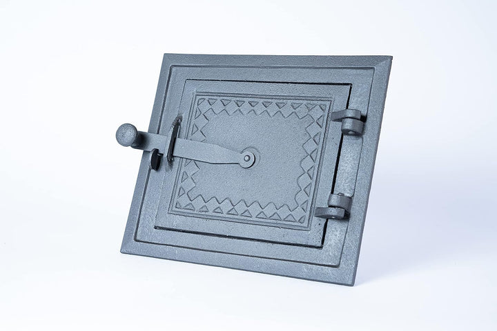 Euro Sezam - Graphit Ofentür aus Gusseisen - Massive dicke Ofentür - Pizzaofentür - DZ057 - Einzeltü