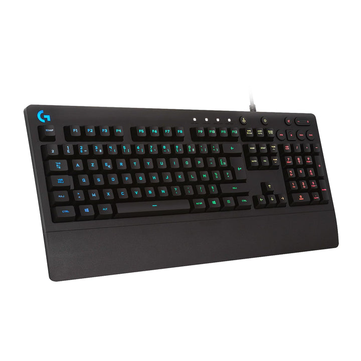G213 Prodigy Gaming Keyboard, LIGHTSYNC RGB, Mech-Dome Tasten, Spritzwassergeschützt, Multimedia-Tas
