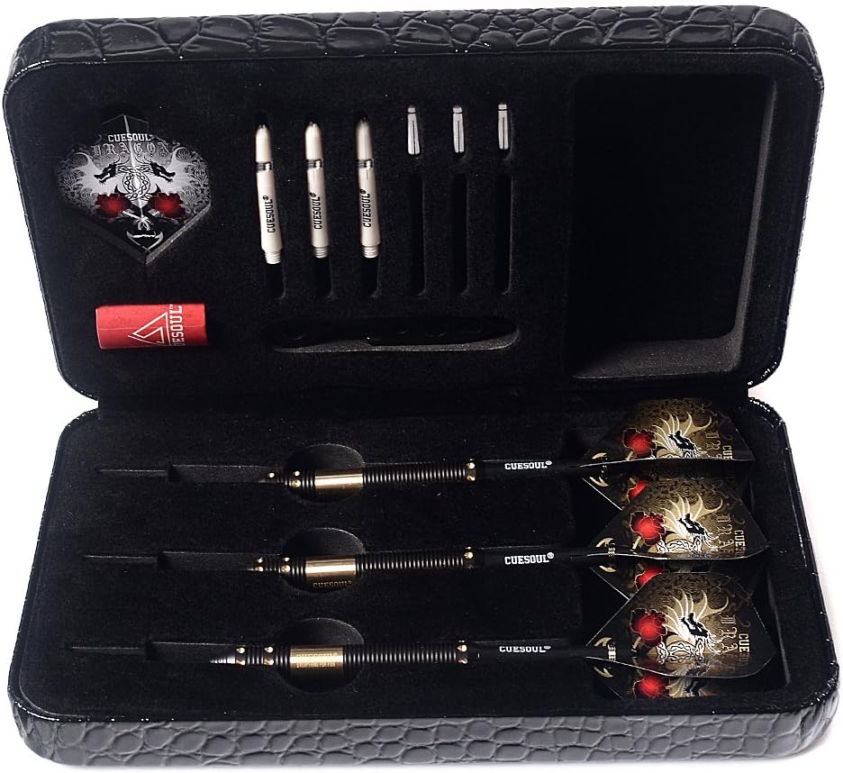 CUESOUL Dragon Deluxe Messing Steel Dartpfeile, 21 Gramm J2103 25 Gramm, J2103 25 Gramm