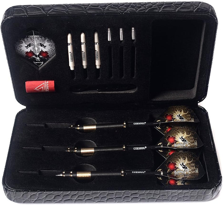CUESOUL Dragon Deluxe Messing Steel Dartpfeile, 21 Gramm J2103 25 Gramm, J2103 25 Gramm