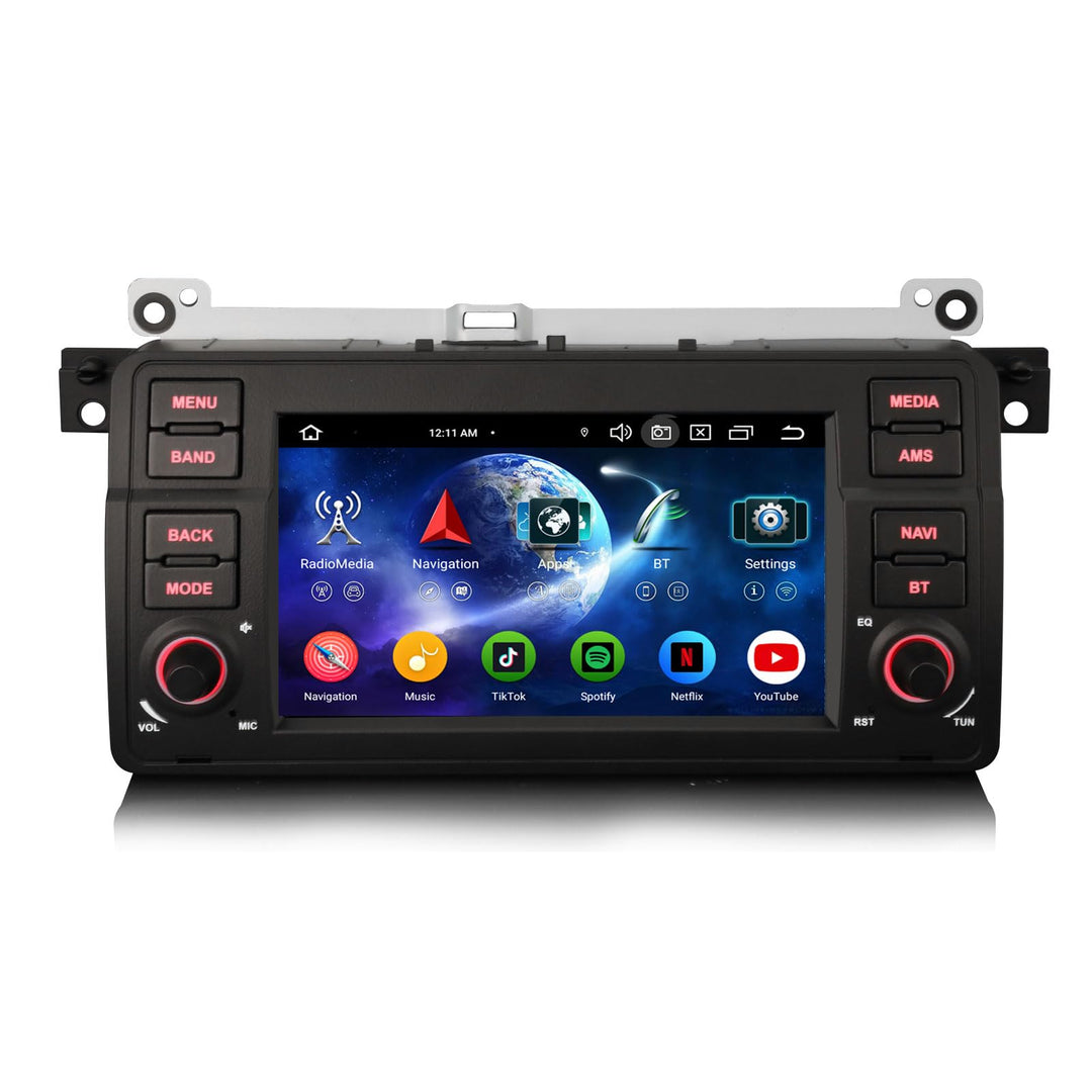 Erisin Android 16 4GB+64GB 8-Kern Autoradio GPS Navigation für BMW 3er M3 E46 318 320 Rover 75 MG ZT