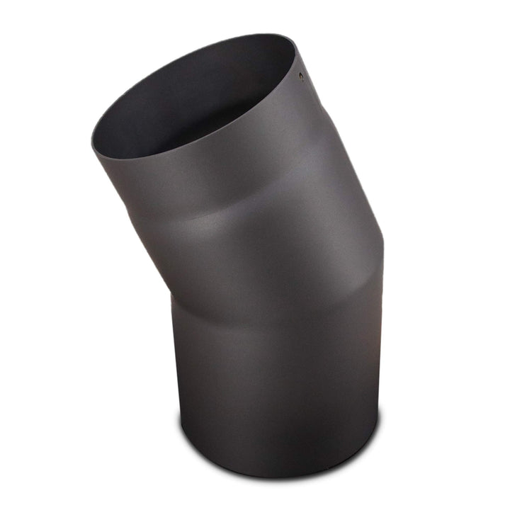 LANZZAS Ofenrohr Bogen 22° Grad, im Durchmesser, DN, Ø 150 mm, Farbe: gussgrau - weitere Rohre aus u