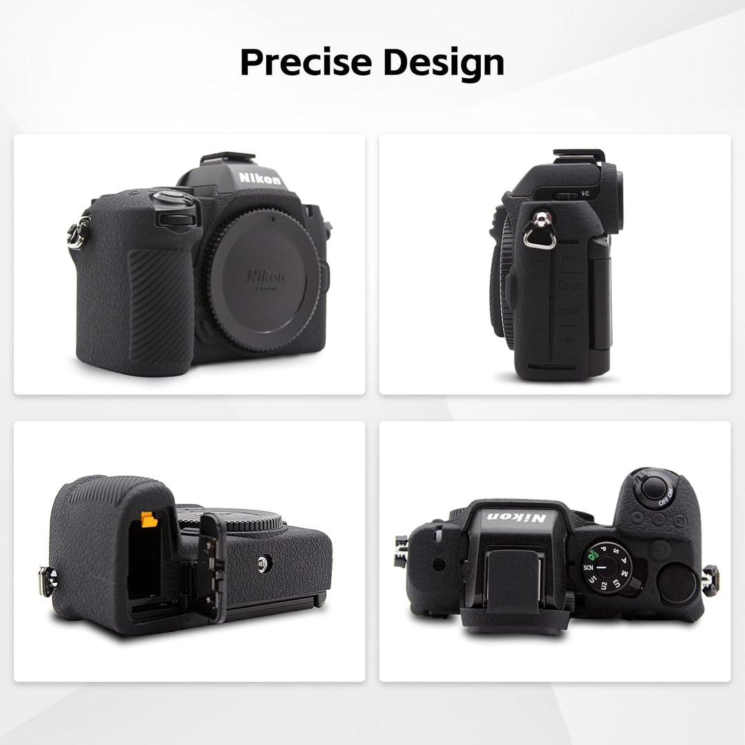 Rieibi Z50II Schutzhülle, mattiertes Silikon, Schutzhülle für spiegellose Nikon Z50II, Ganzkörper-Ka