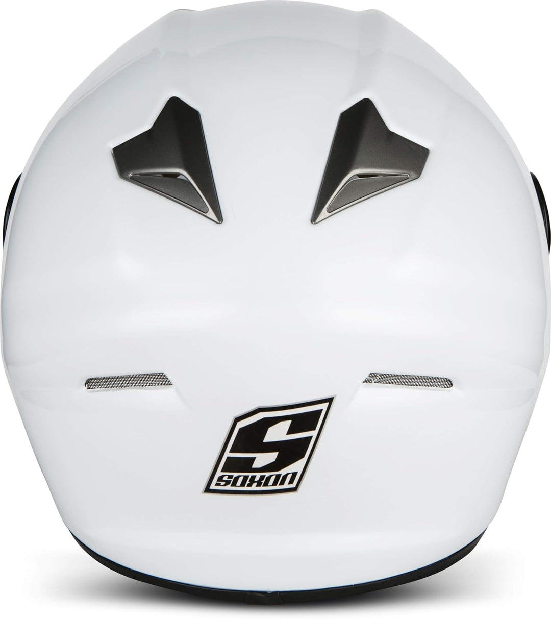 Soxon® ST-550 „Snow“ · Integral-Helm · Full-Face Motorrad-Helm Roller-Helm Scooter-Helm Cruiser Stur