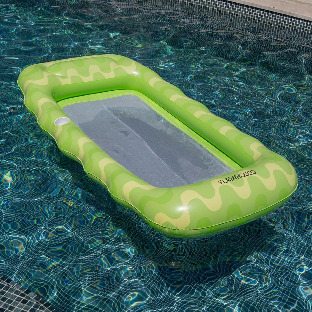 Flamingueo Luftmatratze Pool - Wassermatratze, Schwimmmatratze, Luftmatratze Strand, Wasserhängematt