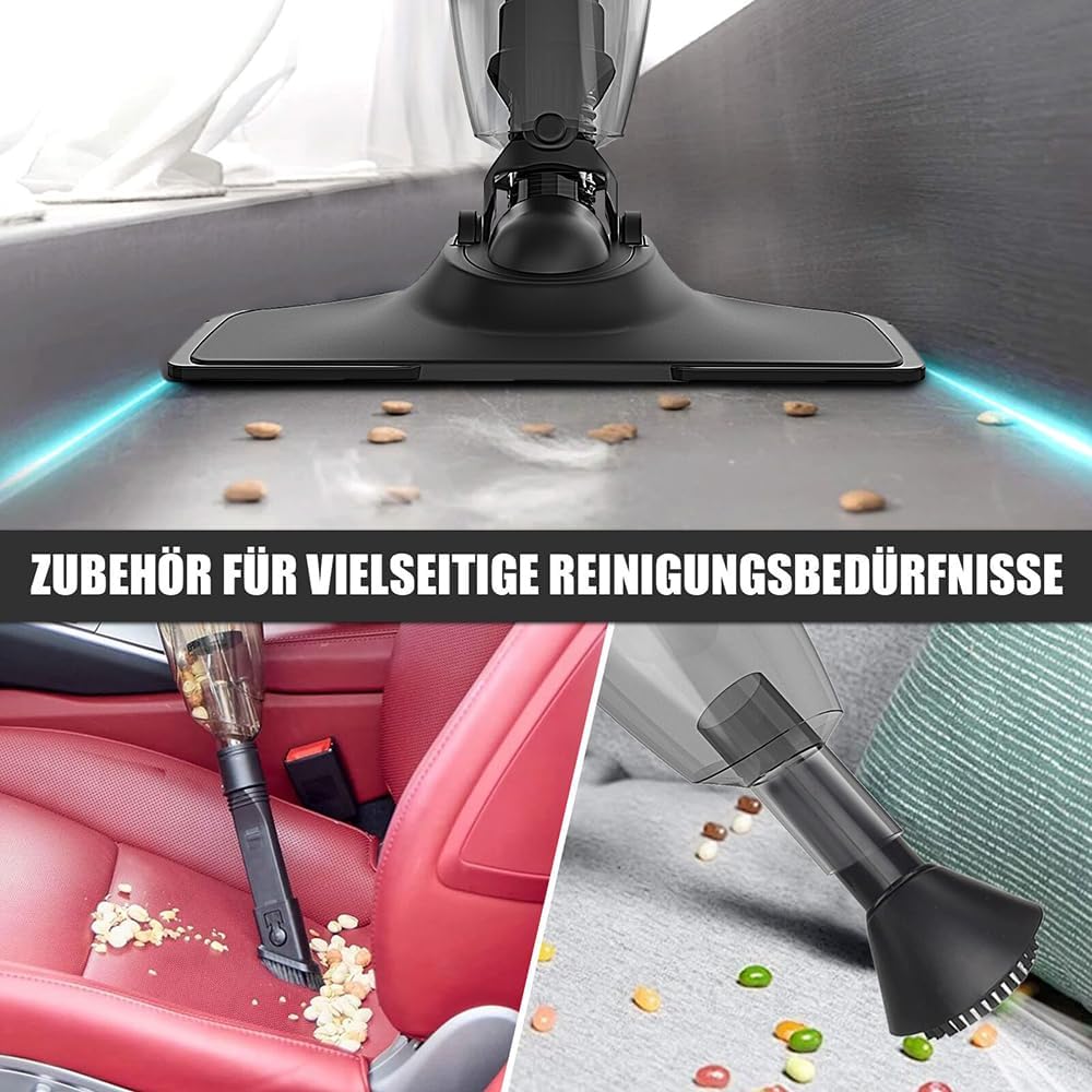 Handstaubsauger 10000Pa,Ersatz für Makita 18V Akku,Mini Handstaubsauger Auto 140W,Bürstenloser Motor