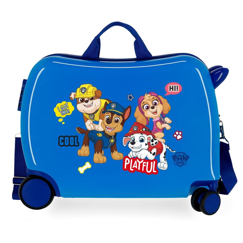 Paw Patrol Playful Kinder-Koffer Blau 50x39x20 cms Hartschalen ABS Kombinationsschloss 38L 2,1kgs 4