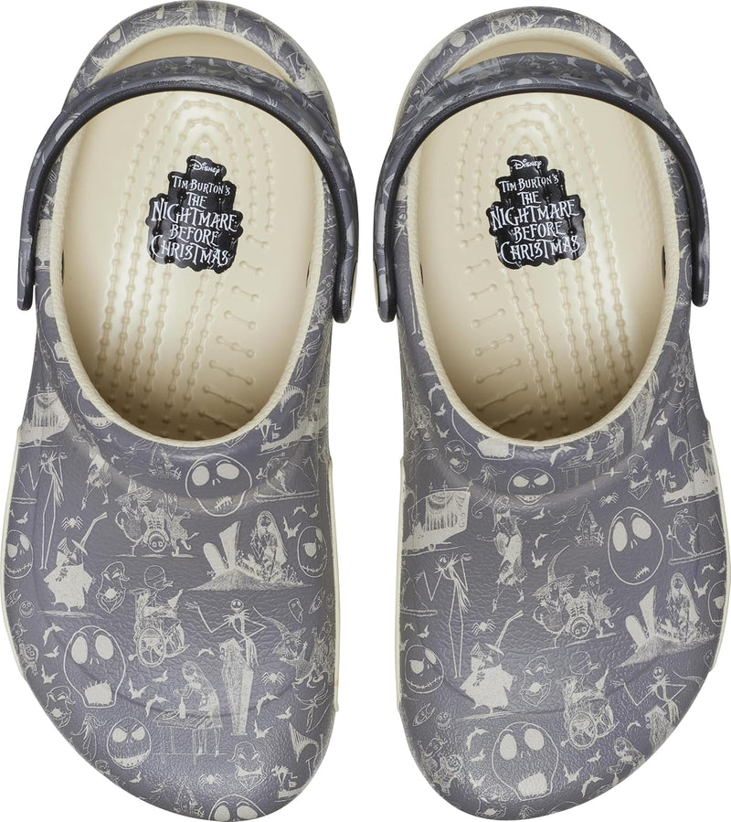 Crocs Unisex Bistro Graphic Clogs 36/37 EU Nightmare Bfr Xmas White, 36/37 EU Nightmare Bfr Xmas Whi