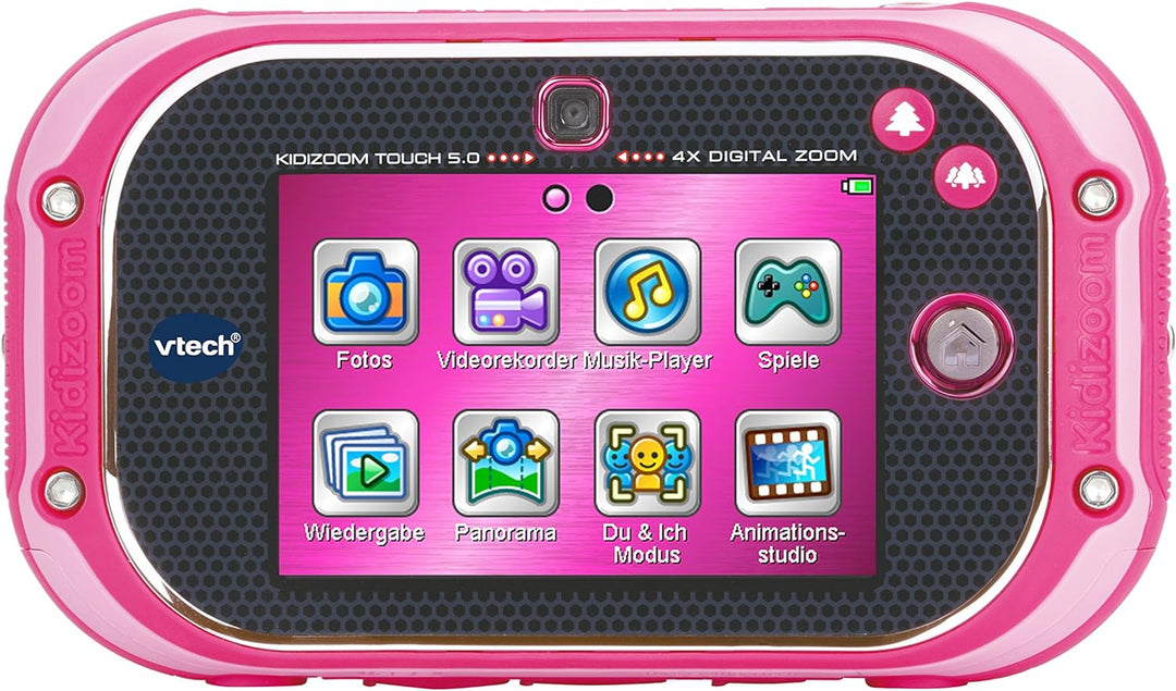 VTech KidiZoom Touch 5.0 pink – Kinderkamera mit Touchscreen, Selfie- und Videofunktion, Effekten, S