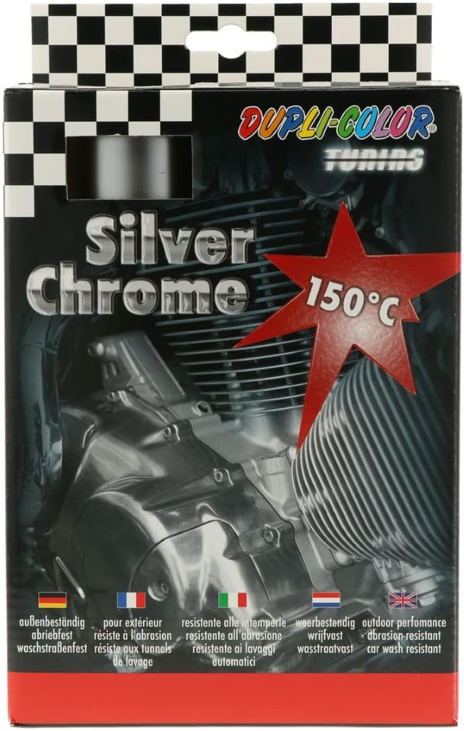 DUPLI-COLOR 674570 Silver Chrome Set Auto 400 ml