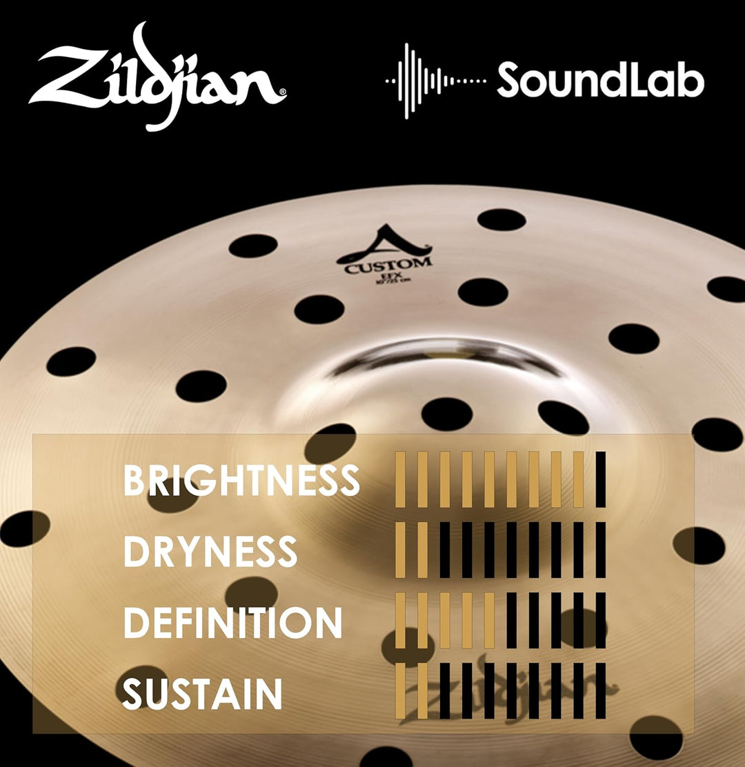 Zildjian A20808 A Custom Series - 10" EFX Crash Cymbal 10 Zoll, 10 Zoll