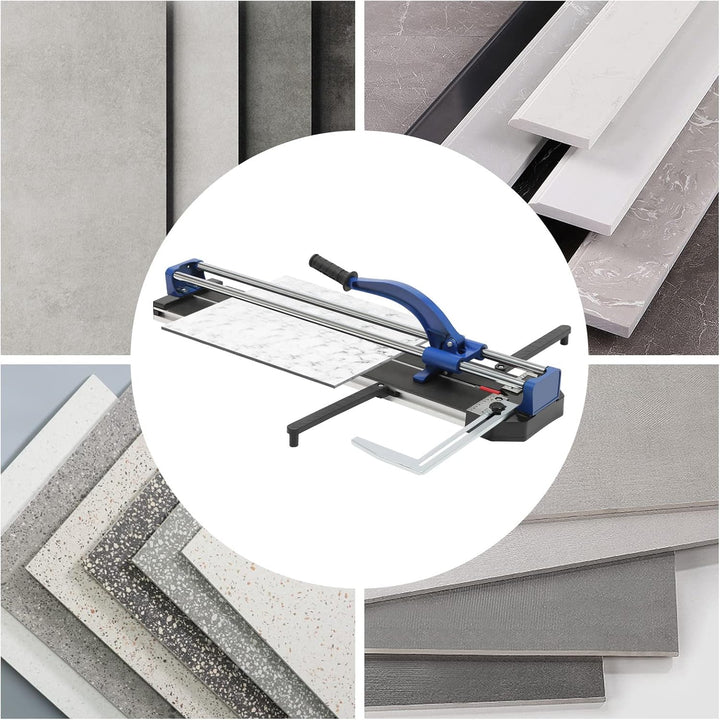 Fliesenschneider Manuell 800F | 80 cm Schnittlänge | Wolframkarbid Schneidrad | Infrarot-Positionier