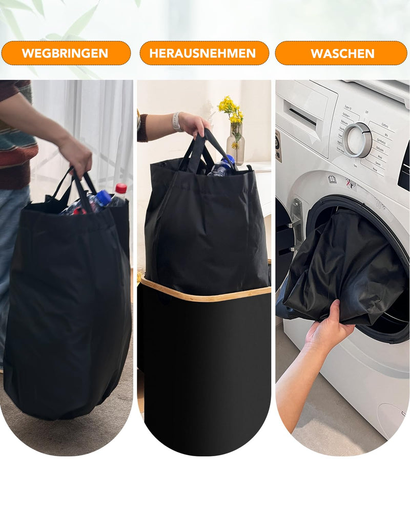 SOUTHGATE Pfandflaschen Sammelbehälter 2 Fächer, 140L Pfandbehälter, Leergut & Altglas Aufbewahrung