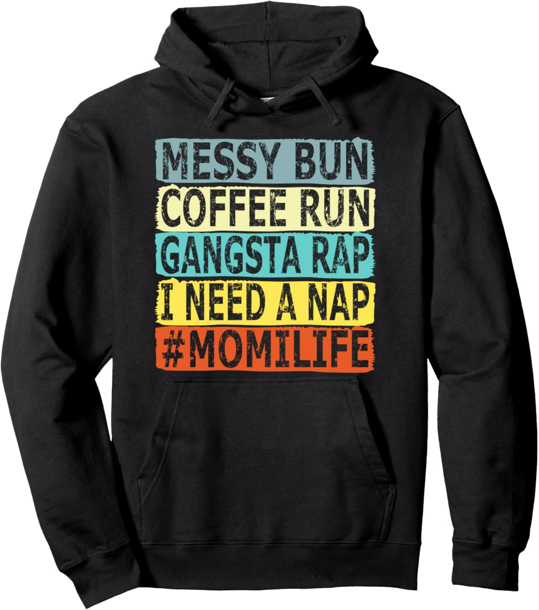Lustig Espresso Outfit Spruch Mokka messy Bun coffee Run Pullover Hoodie
