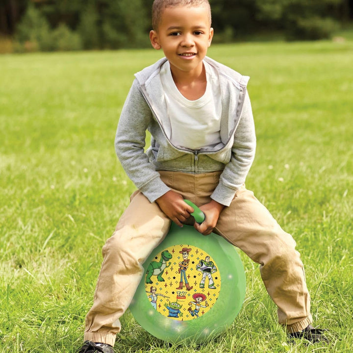 Lexibook, Disney Toy Story, Hüpfball mit Griff, Leuchteffekte, Grösse 45 cm, Pumpe inklusive, für Ki