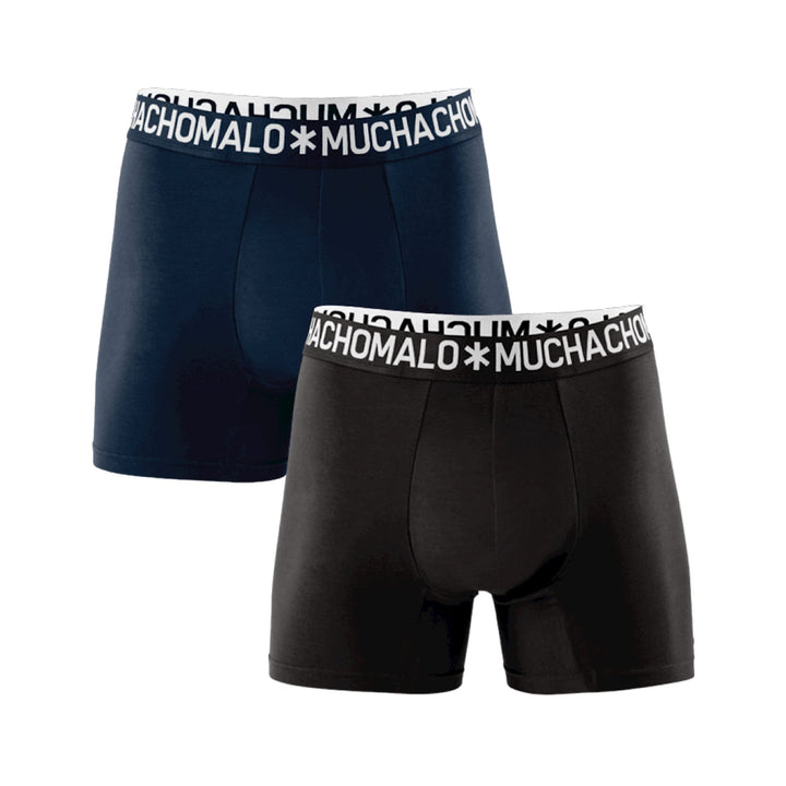 Muchachomalo - 2-Pack Unterhose - Elastische Baumwolle - Weicher Bund L Schwarz, L Schwarz