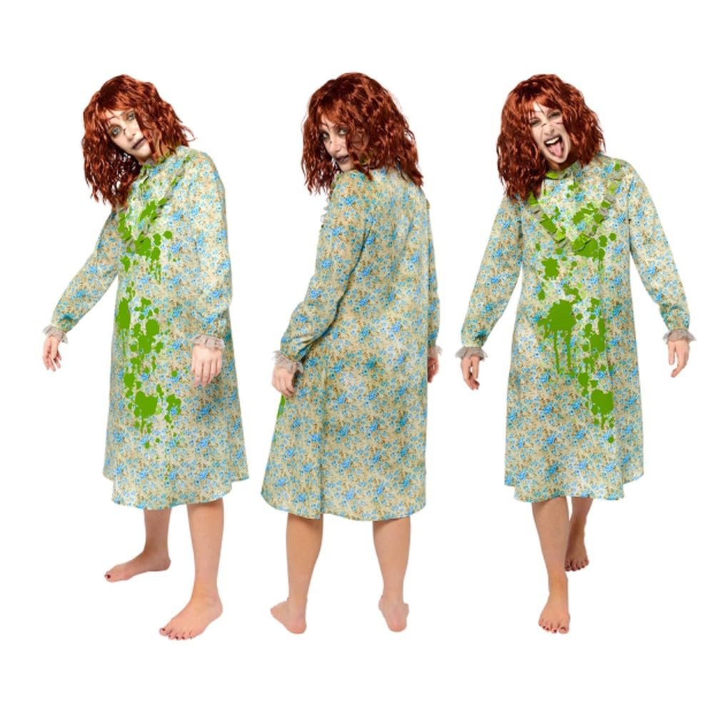 amscan Adult Ladies Officially Licensed The Exorcist Nightgown Halloween Fancy Dress Costume, L