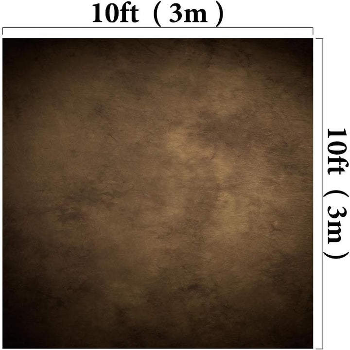 Kate Brown Fotohintergründe 3x3m Schwarz-Braun Farbverlauf Fotostudio Hintergrund Porträtfotografie