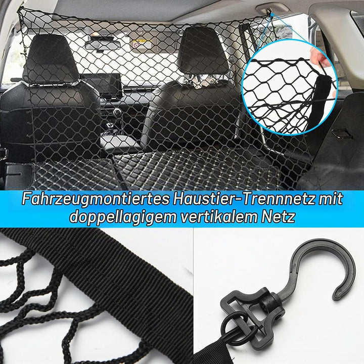 Schutzgitter Auto Barriere Trennnetz: Hundegitter Auto Hundeschutzgitter aus Polypropylen mit 4 Hake